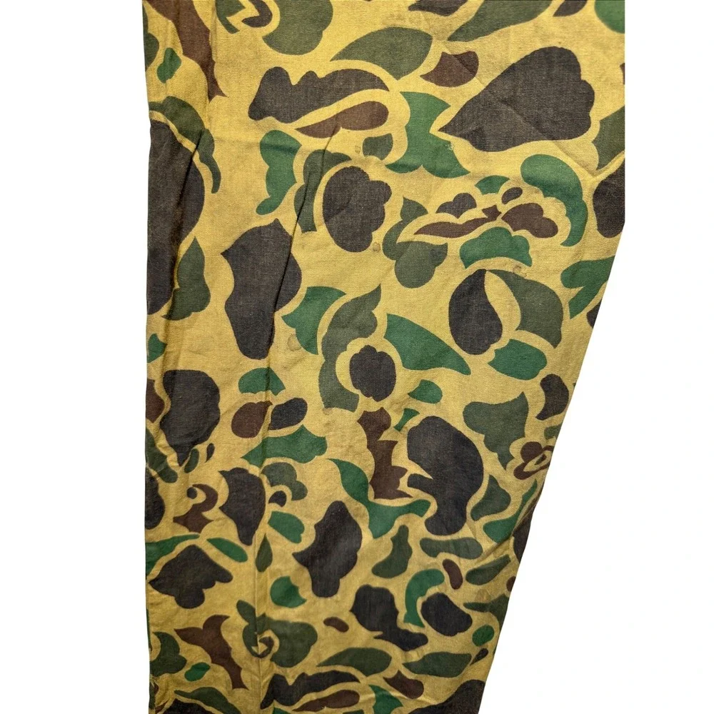 Vintage Frog Skin Camo Fatigue Pants Mens L Duck Military Lightweight‎ Hong Kong
